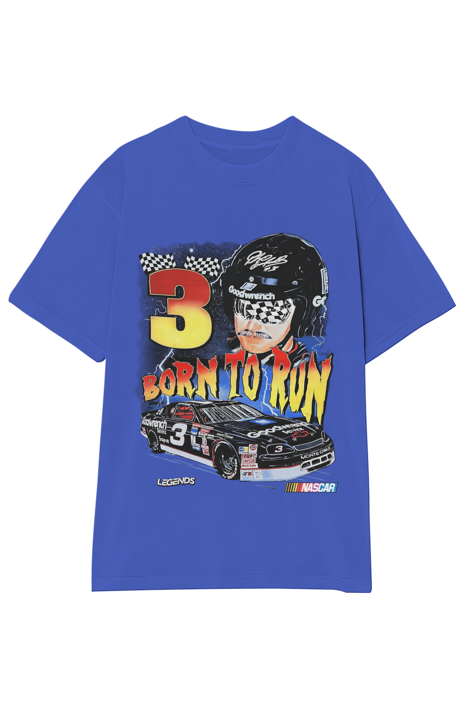 DALE EARNHARDT BORN TO RUN TEE (Double Sided)