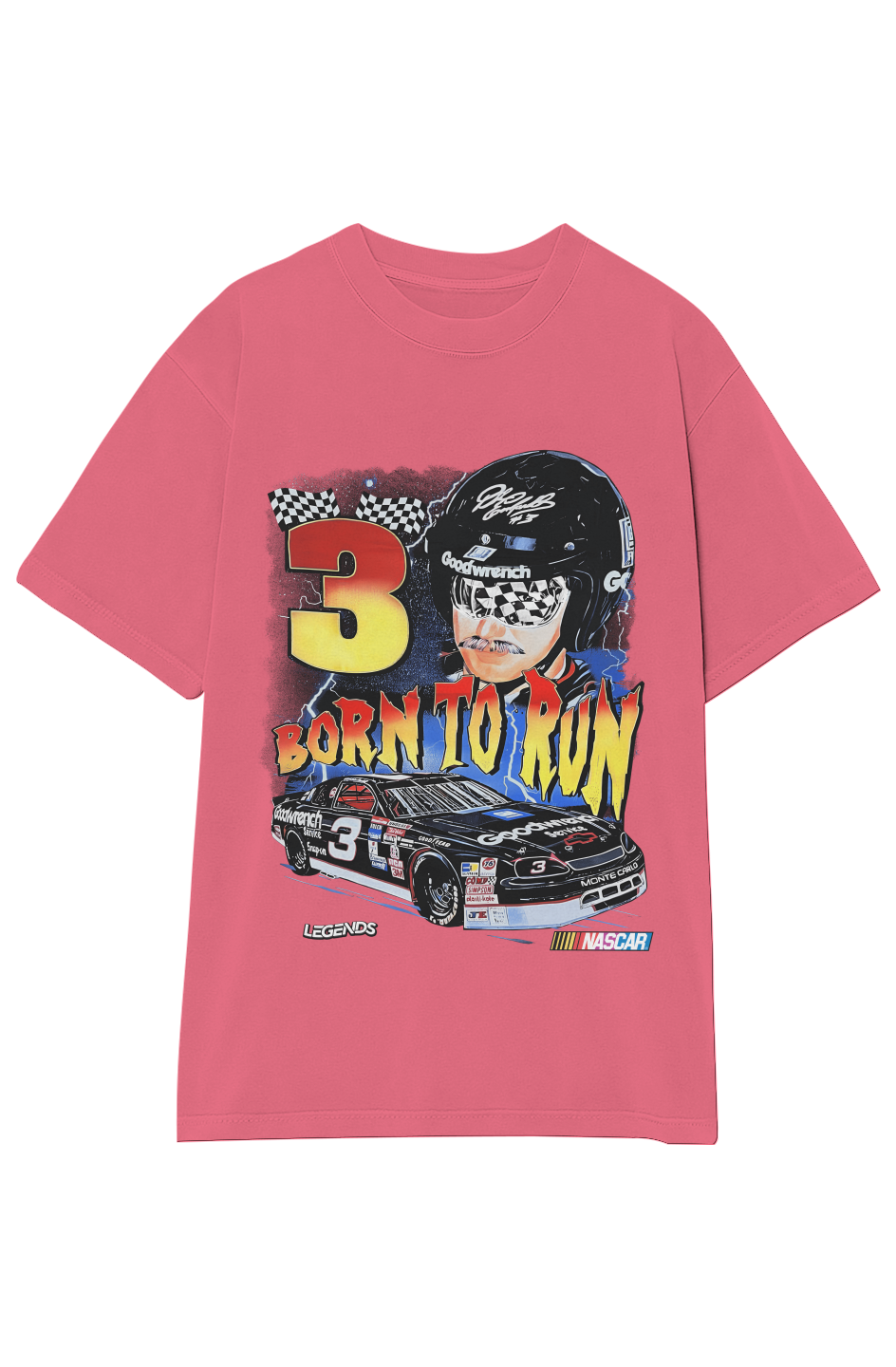 DALE EARNHARDT BORN TO RUN TEE (Double Sided)