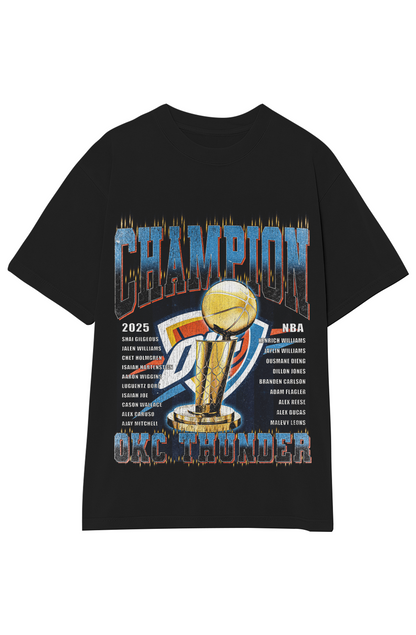 OKLAHOMA CITY THUNDER - CHAMPION ROSTER TEE