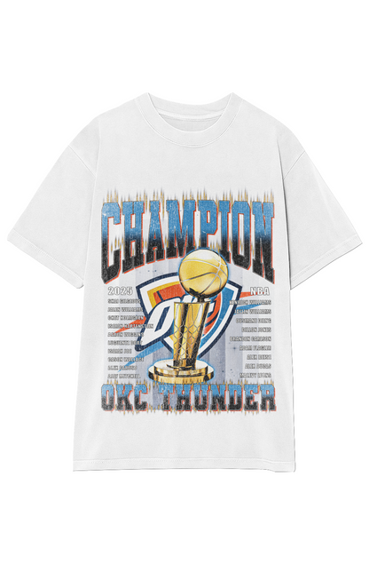 OKLAHOMA CITY THUNDER - CHAMPION ROSTER TEE