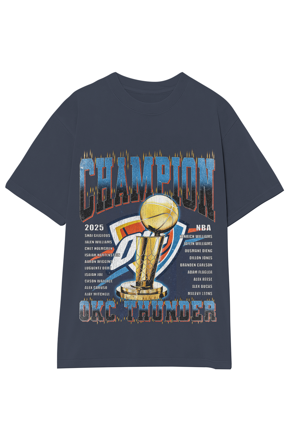 OKLAHOMA CITY THUNDER - CHAMPION ROSTER TEE