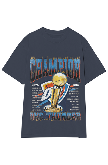 OKLAHOMA CITY THUNDER - CHAMPION ROSTER TEE