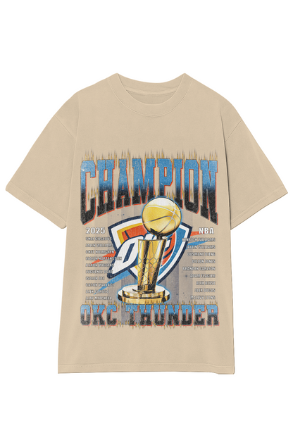 OKLAHOMA CITY THUNDER - CHAMPION ROSTER TEE