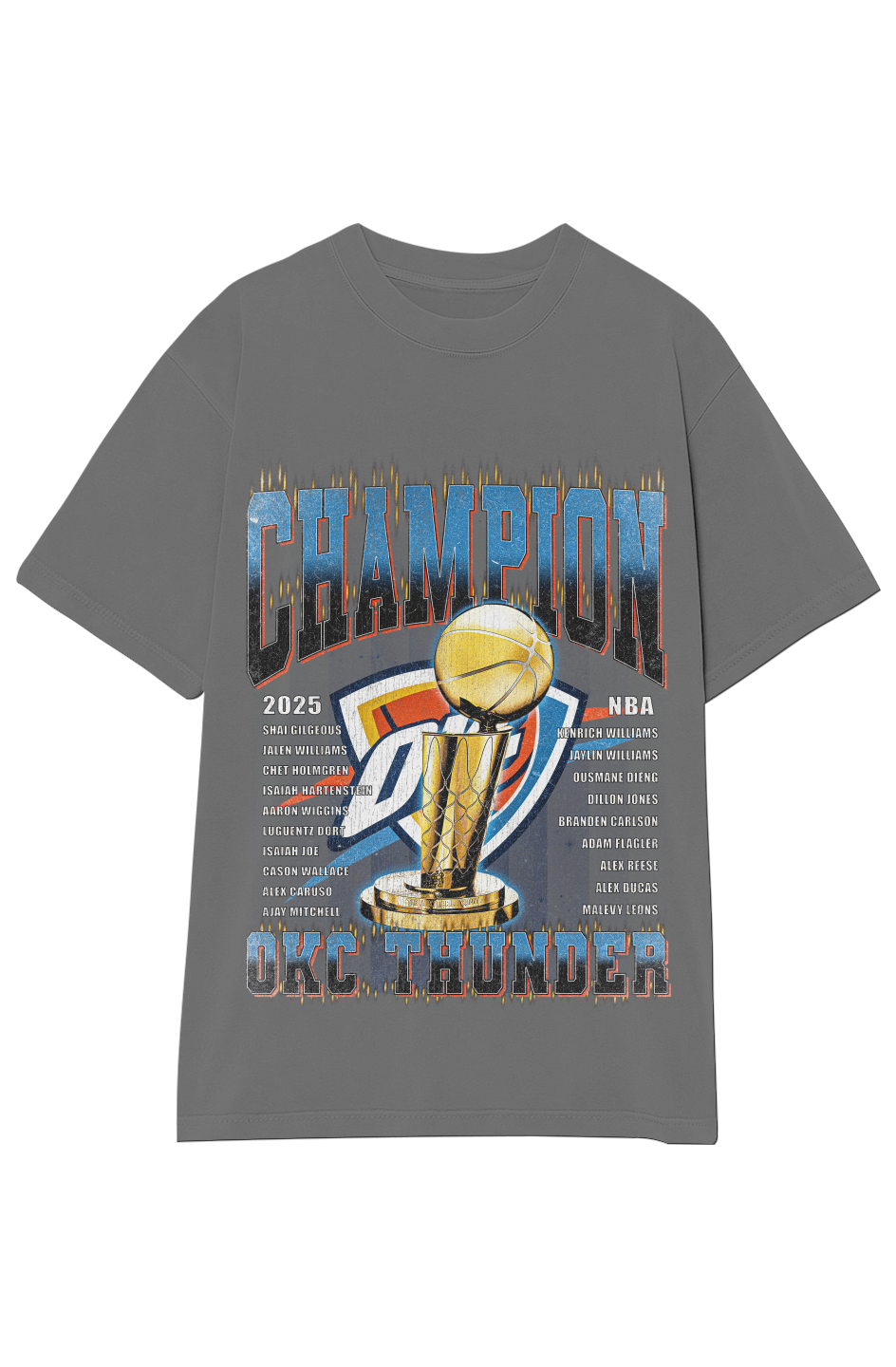 OKLAHOMA CITY THUNDER - CHAMPION ROSTER TEE