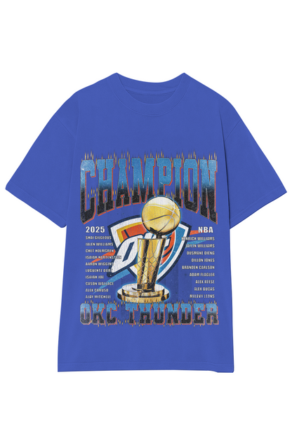 OKLAHOMA CITY THUNDER - CHAMPION ROSTER TEE