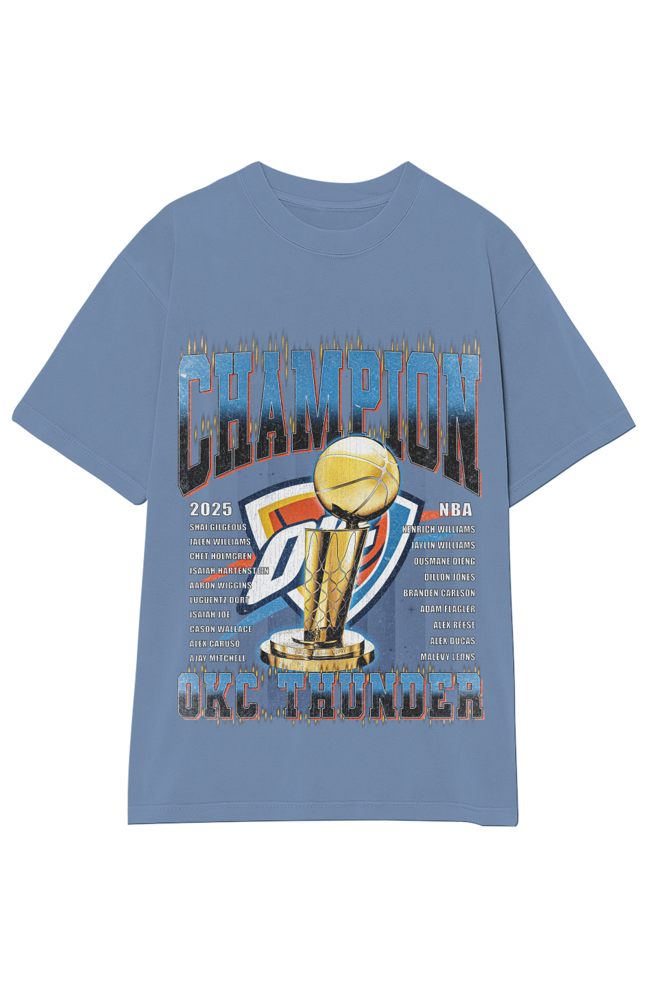 OKLAHOMA CITY THUNDER - CHAMPION ROSTER TEE