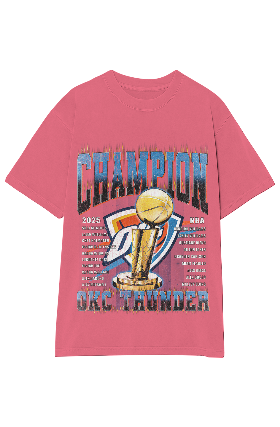 OKLAHOMA CITY THUNDER - CHAMPION ROSTER TEE