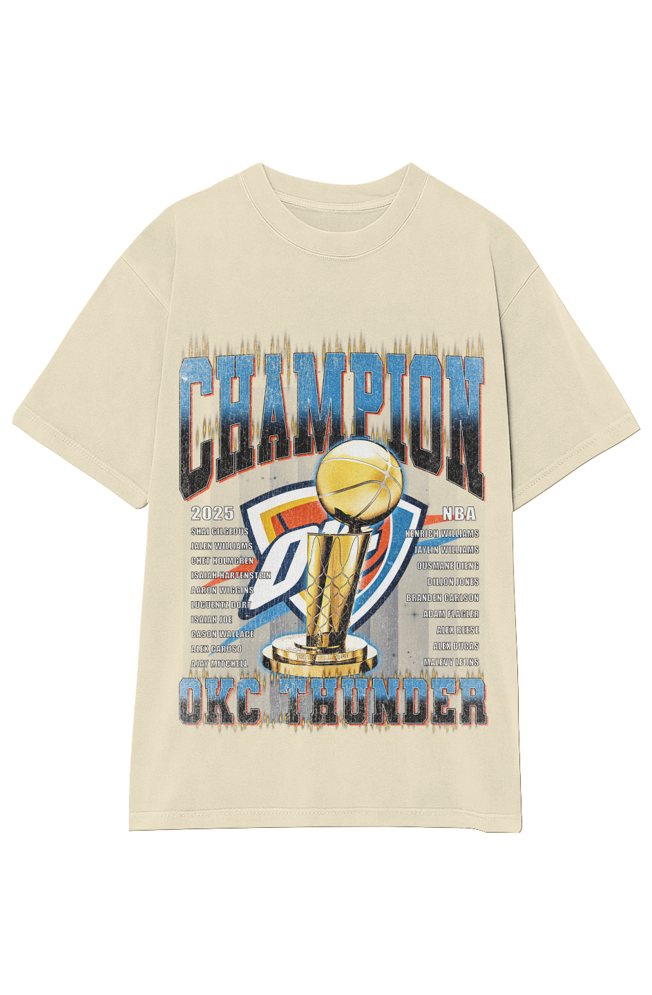 OKLAHOMA CITY THUNDER - CHAMPION ROSTER TEE