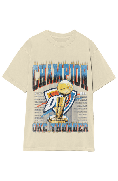 OKLAHOMA CITY THUNDER - CHAMPION ROSTER TEE