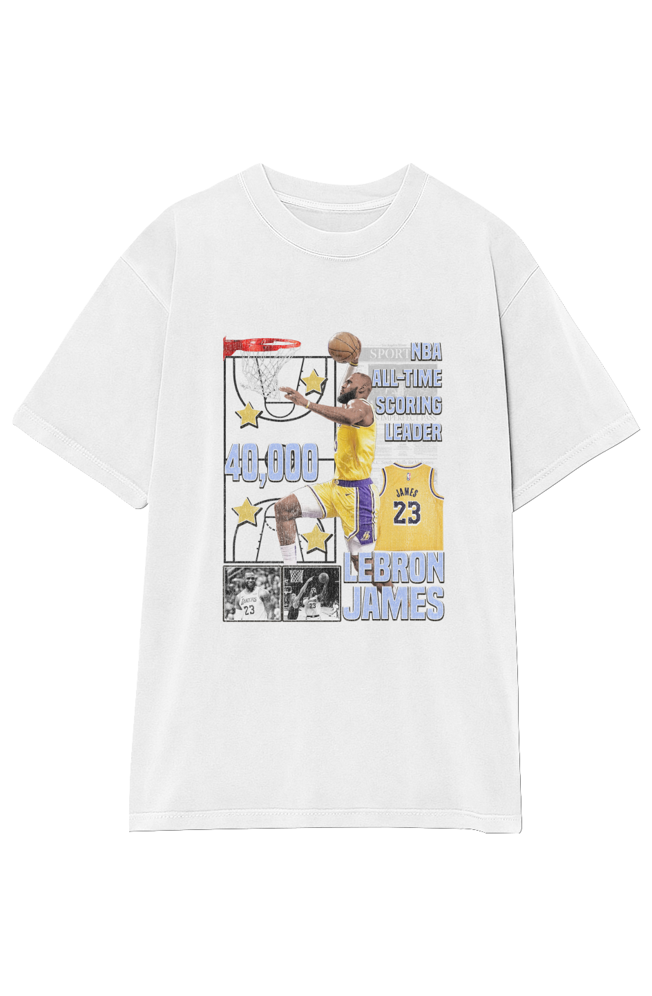 LEBRON JAMES 40 000 PTS TEE Double Sided 