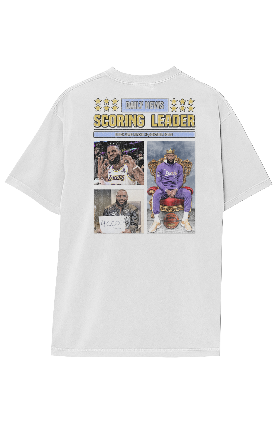 LEBRON JAMES 40 000 PTS TEE Double Sided 