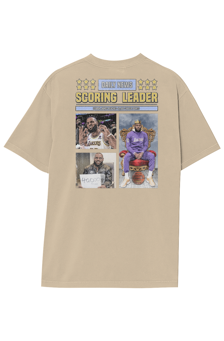 LEBRON JAMES 40,000 PTS TEE (Double Sided)