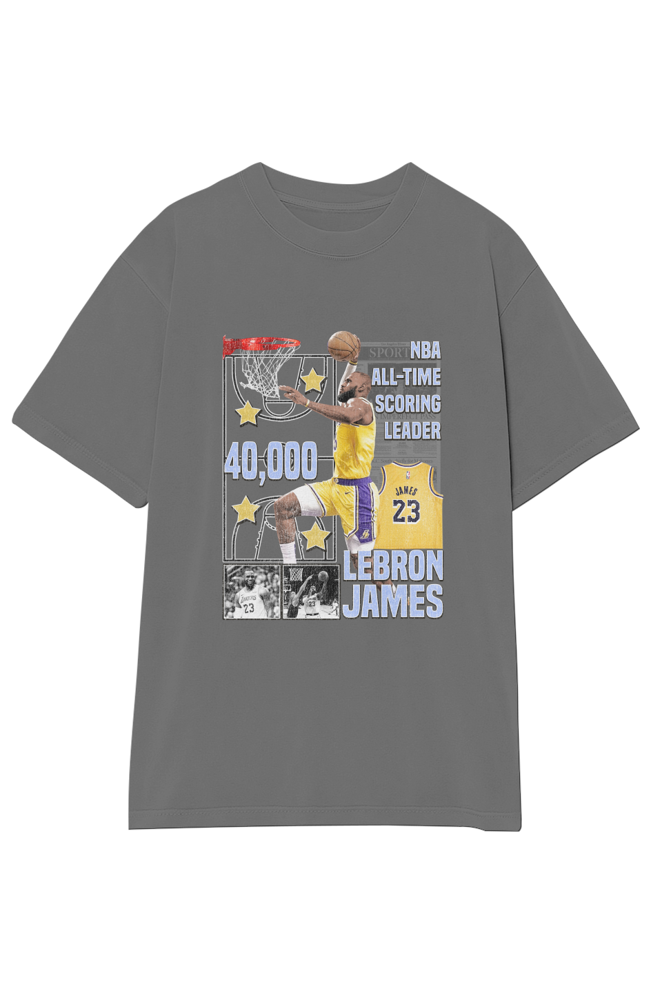 LEBRON JAMES 40,000 PTS TEE (Double Sided)