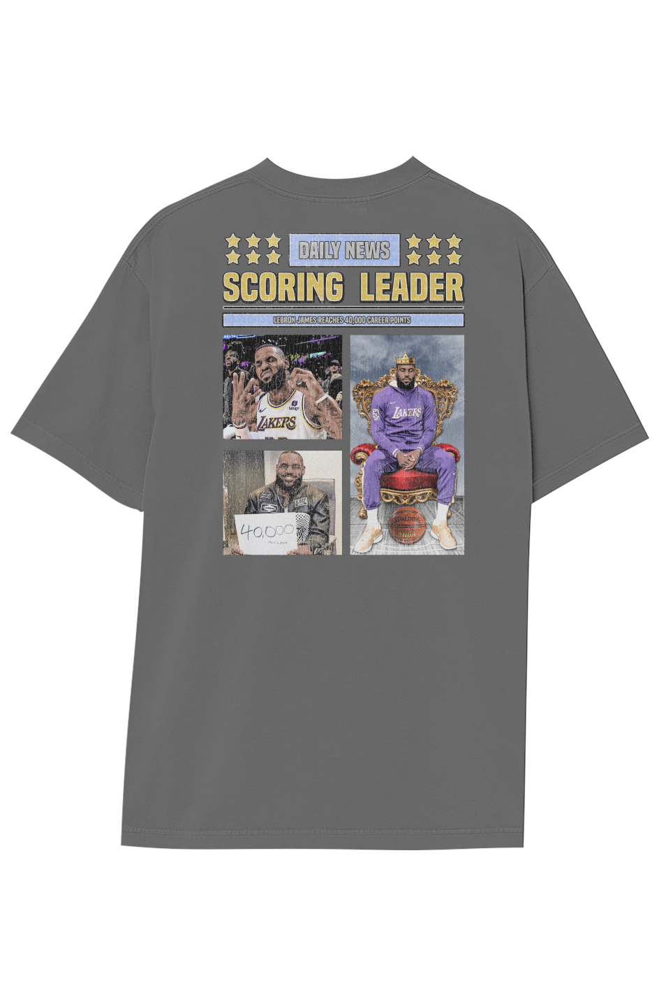 LEBRON JAMES 40,000 PTS TEE (Double Sided)