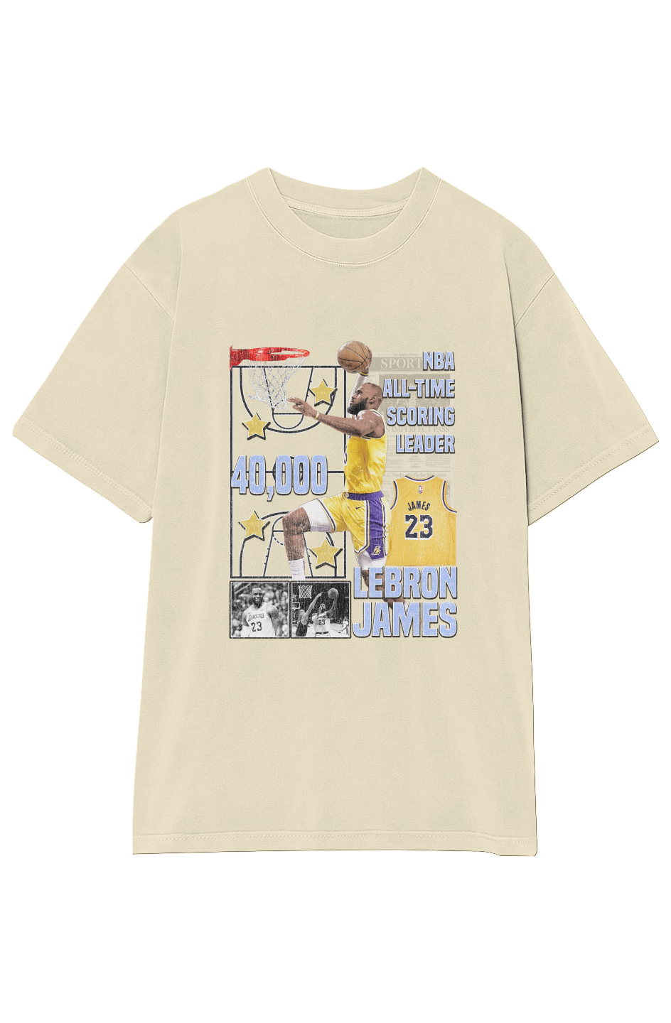 LEBRON JAMES 40,000 PTS TEE (Double Sided)