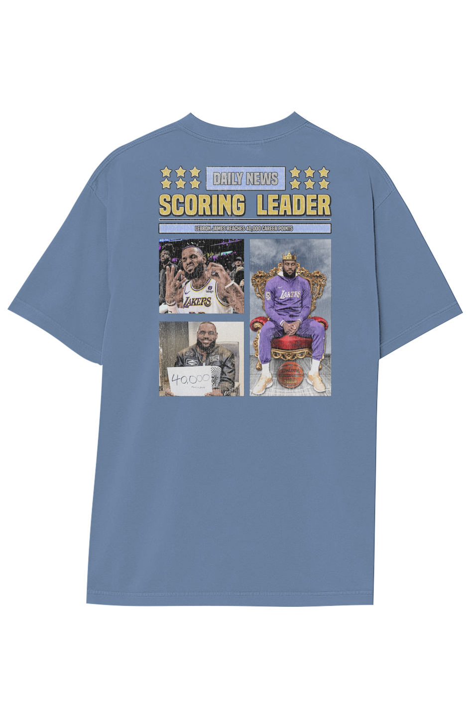 LEBRON JAMES 40,000 PTS TEE (Double Sided)