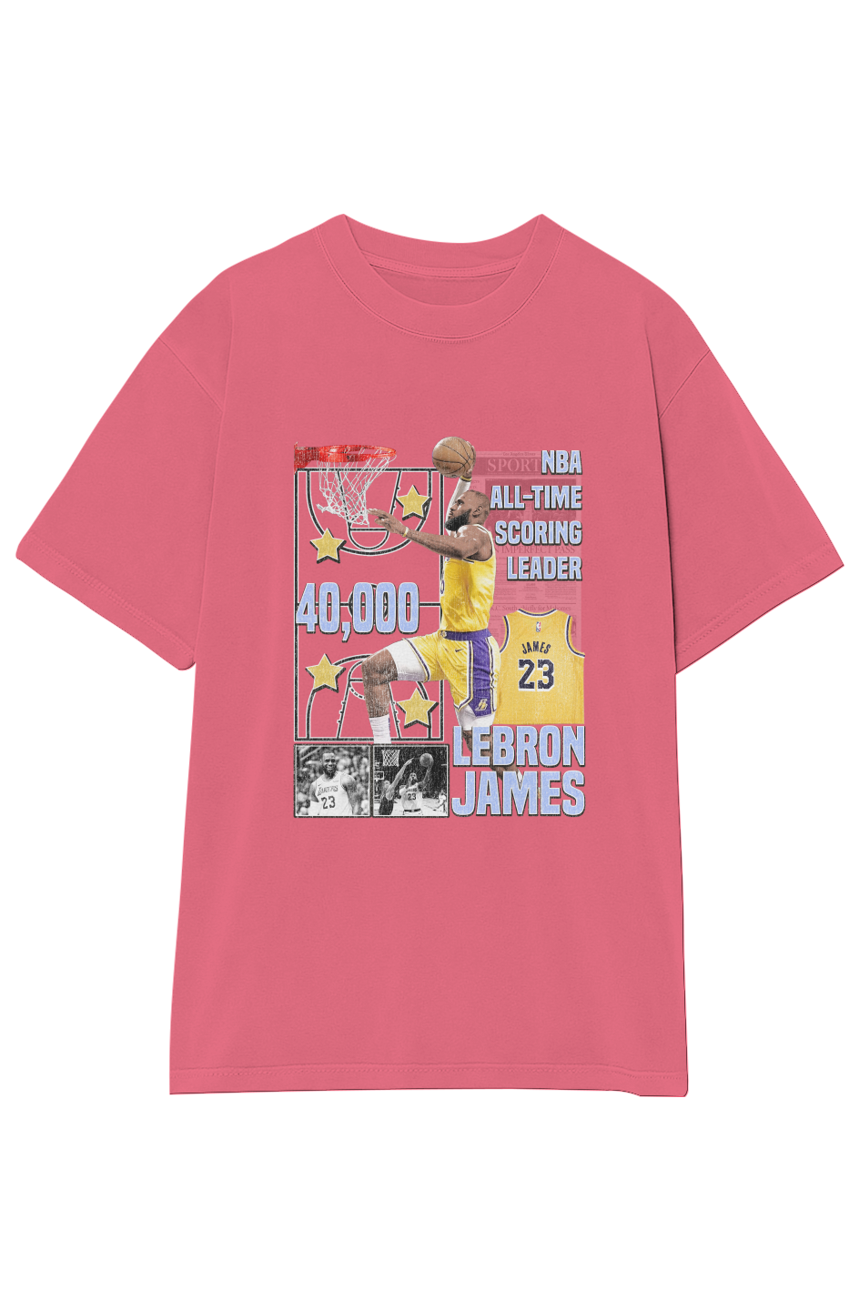 LEBRON JAMES 40,000 PTS TEE (Double Sided)
