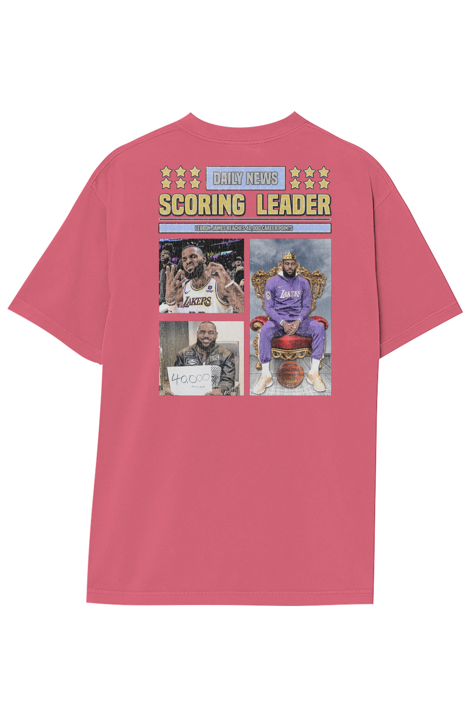 LEBRON JAMES 40,000 PTS TEE (Double Sided)