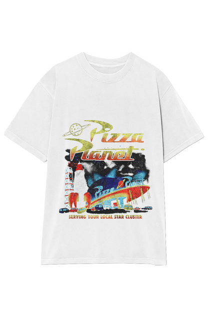 TOY STORY PIZZA PLANET TEE V DOUBLE SIDED 