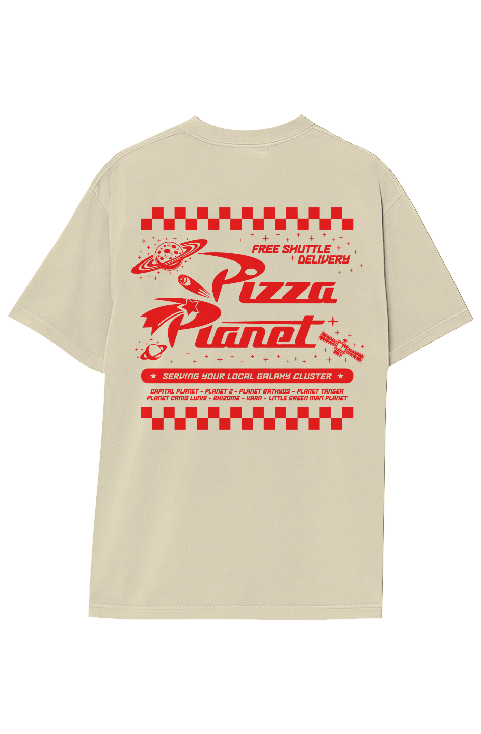 TOY STORY - PIZZA PLANET TEE V (DOUBLE SIDED)
