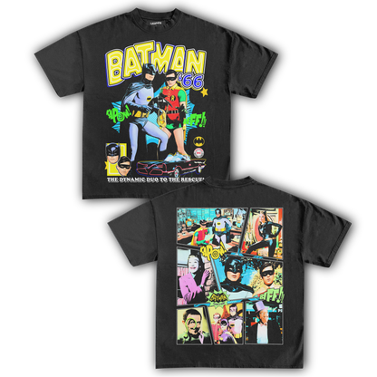 BATMAN & ROBIN 1966 VINTAGE TEE (Double Sided)