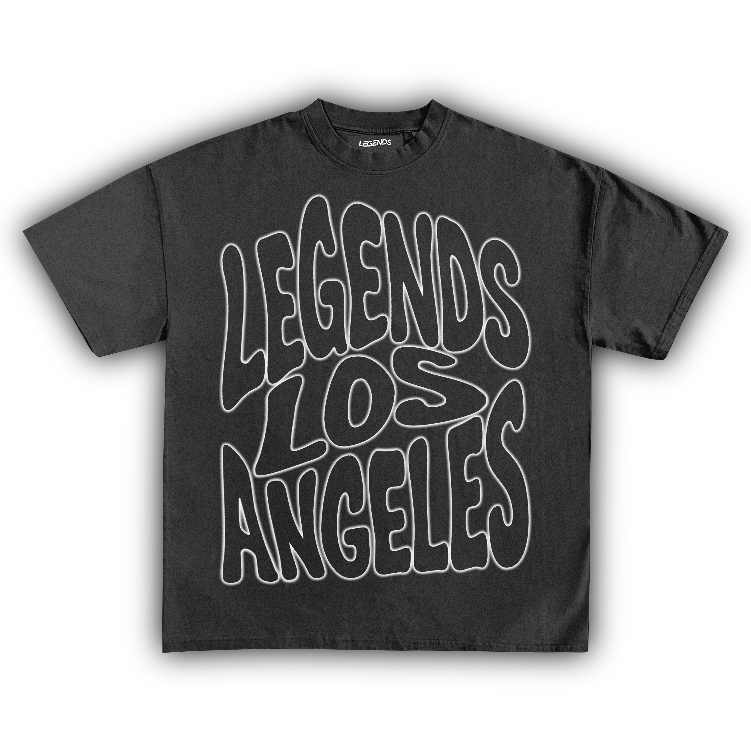 LEGENDS LOS ANGELES SINGLE TEE BLACK – Legends Heavyweight Tees