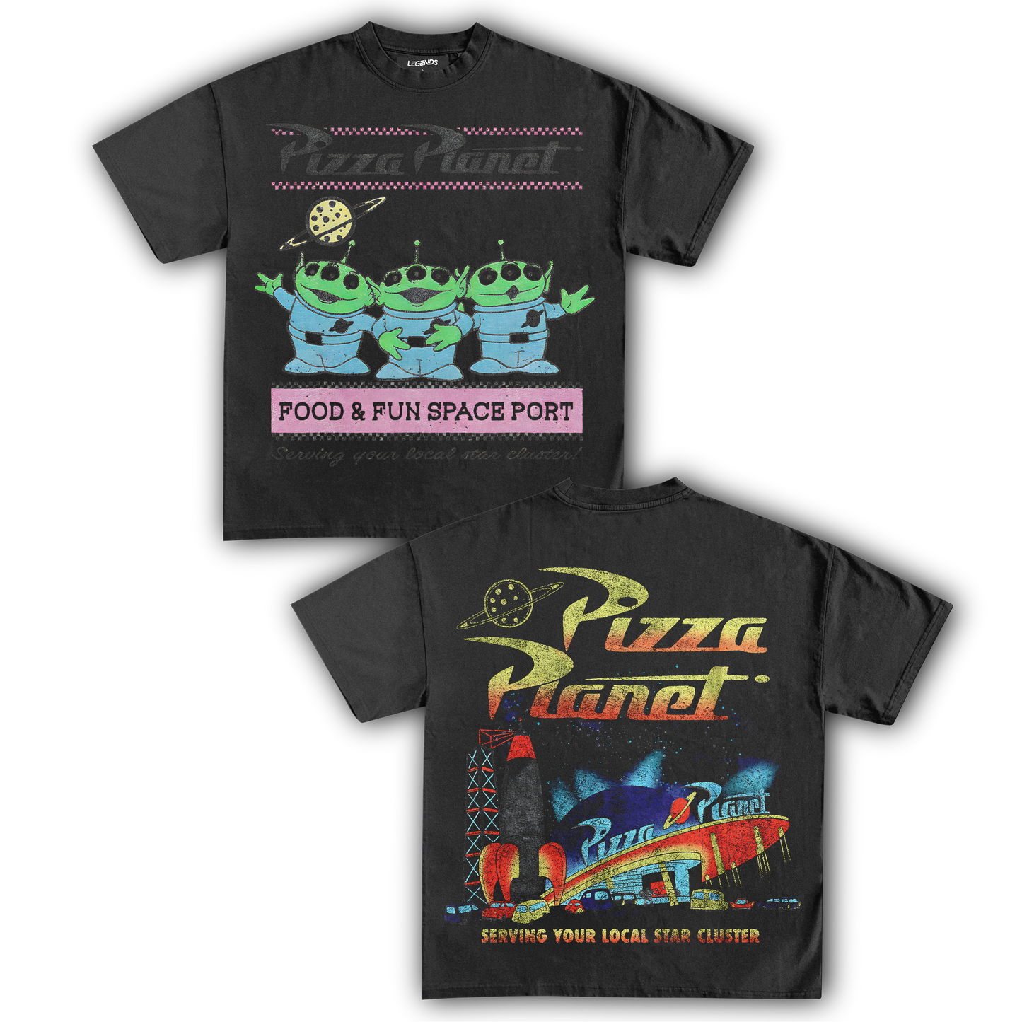 TOY STORY - PIZZA PLANET TEE IV (DOUBLE SIDED)