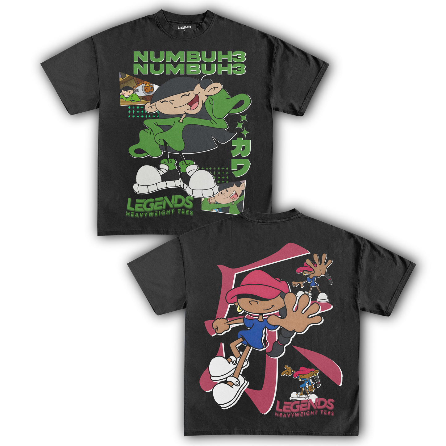 KIDS NEXT DOOR - NUMBER 3 & 5 TEE (DOUBLE SIDED)