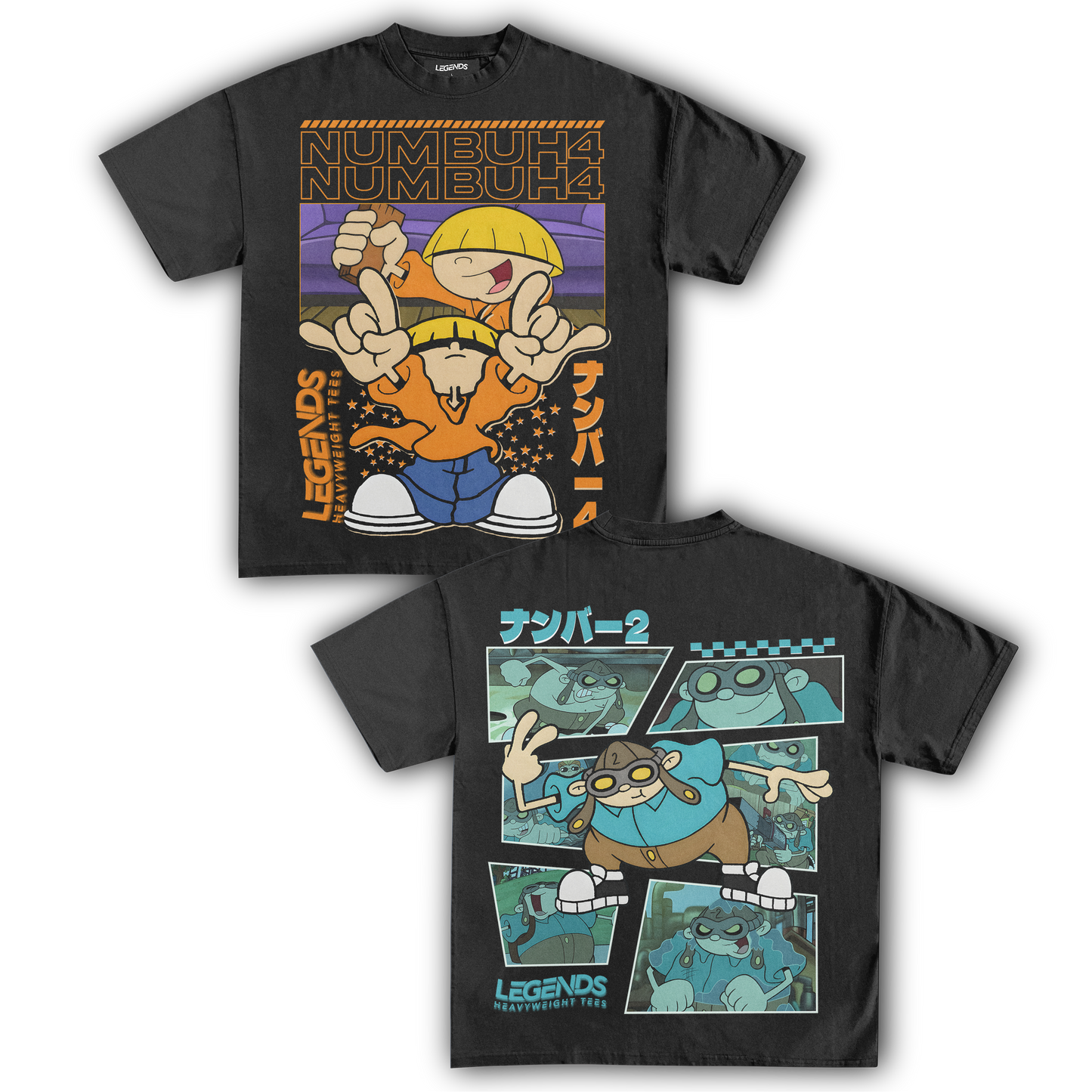 KIDS NEXT DOOR - NUMBER 4 & 2 TEE (DOUBLE SIDED)