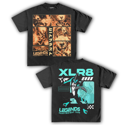 HEATBLAST & XLR8 TEE (DOUBLE SIDED)