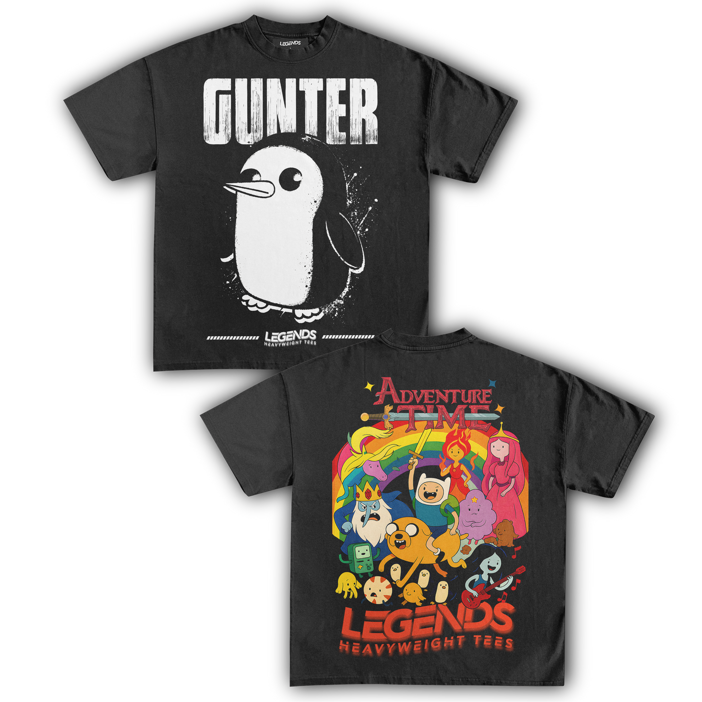 ADVENTURE TIME - GUNTER TEE IV (DOUBLE SIDED)