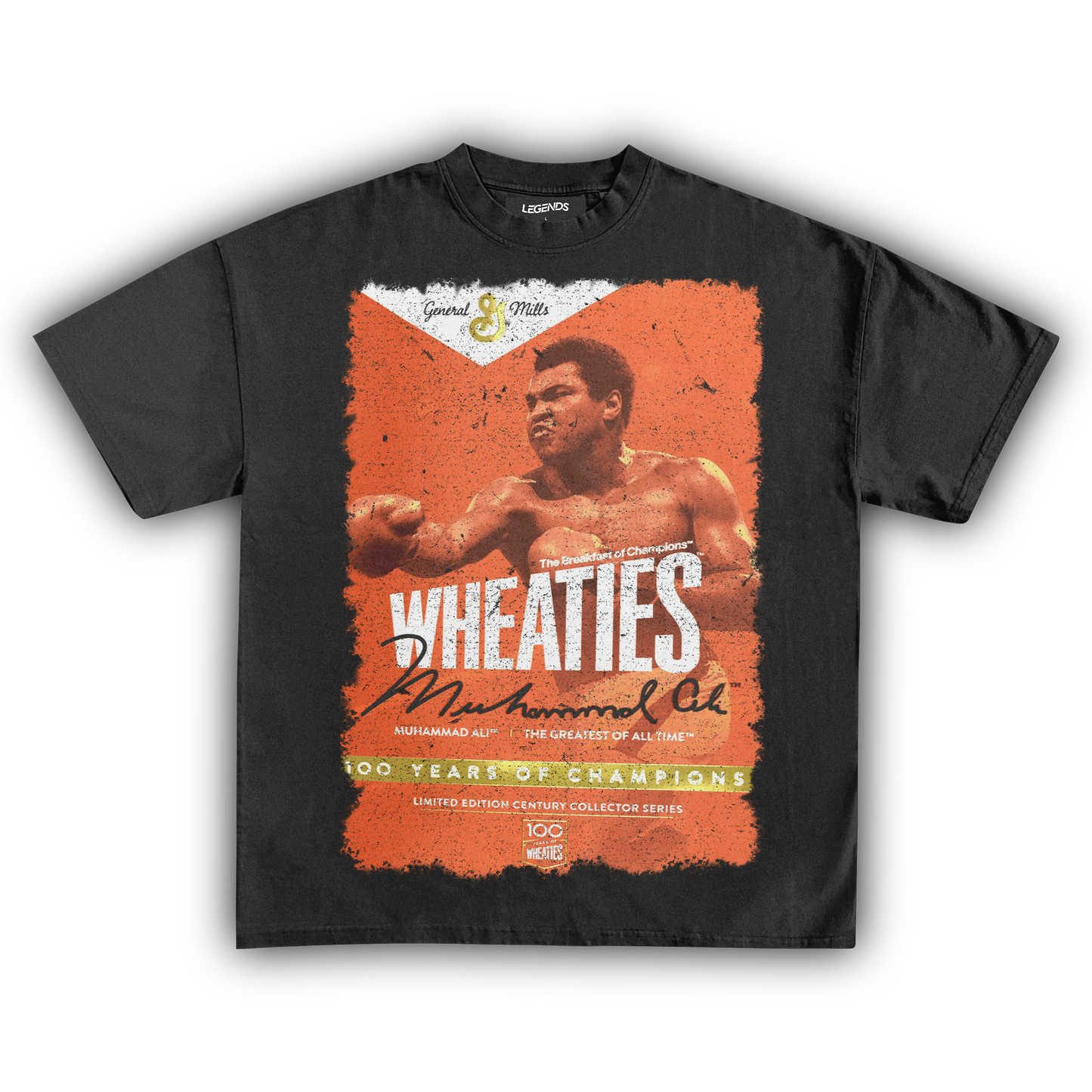 WHEATIES MUHAMMAD ALI 1999 VINTAGE TEE