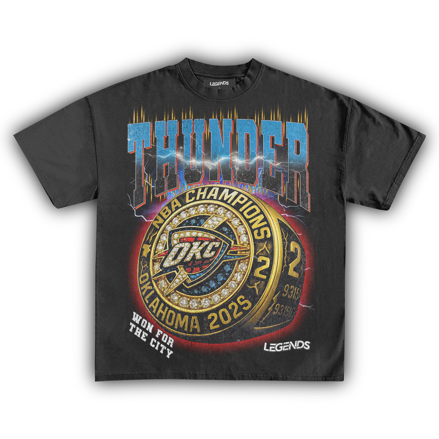 OKLAHOMA CITY THUNDER - CHAMPION RING TEE