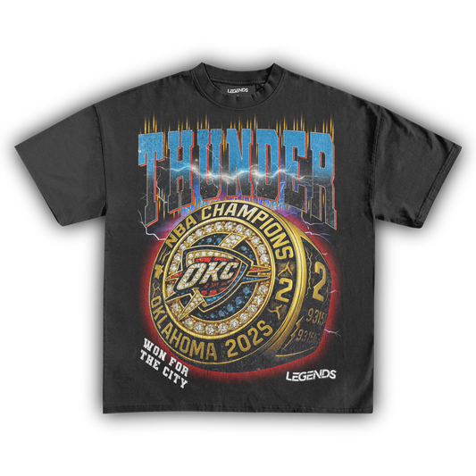 OKLAHOMA CITY THUNDER - CHAMPION RING TEE