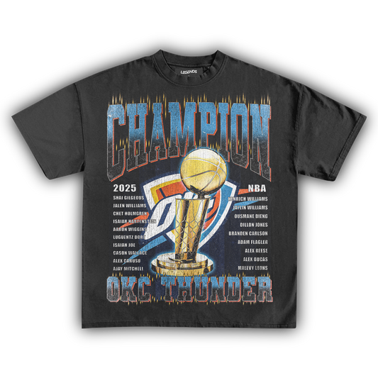 OKLAHOMA CITY THUNDER - CHAMPION ROSTER TEE
