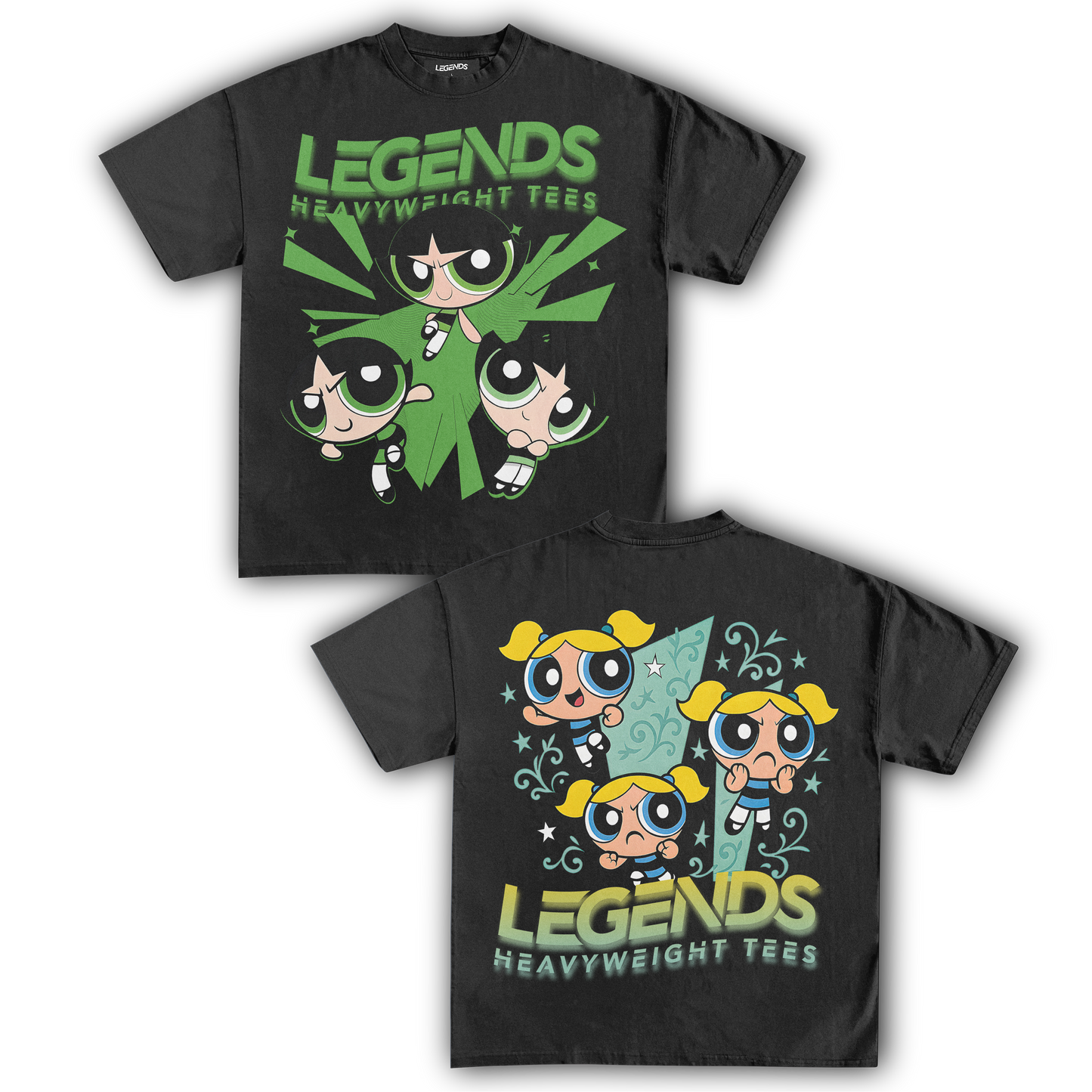 BUTTERCUP & BUBBLES TEE (DOUBLE SIDED)