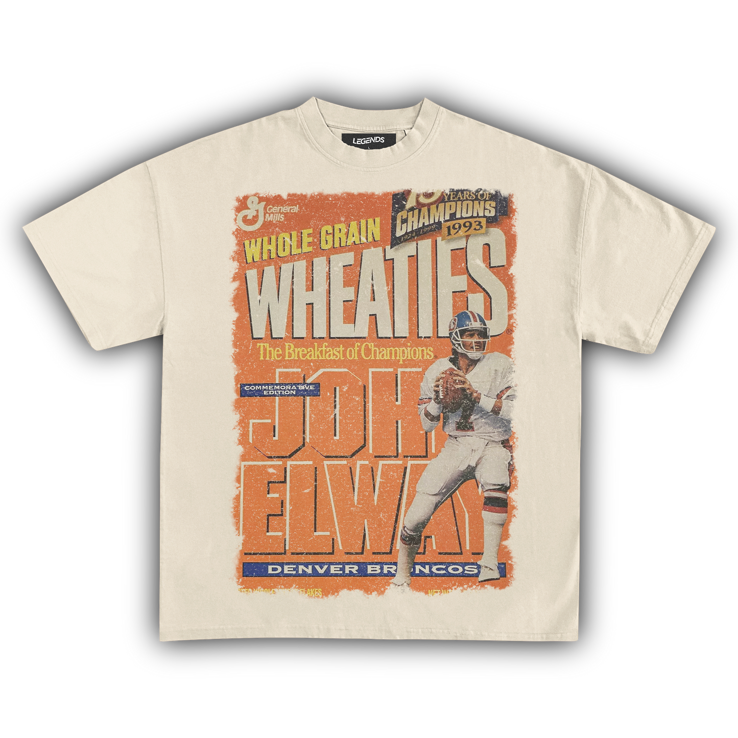 WHEATIES JOHN ELWAY 1993 VINTAGE TEE