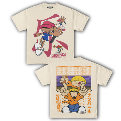 KIDS NEXT DOOR - NUMBER 5 & 4 TEE (DOUBLE SIDED)