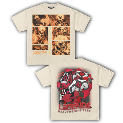 HEATBLAST & FOURARMS TEE (DOUBLE SIDED)