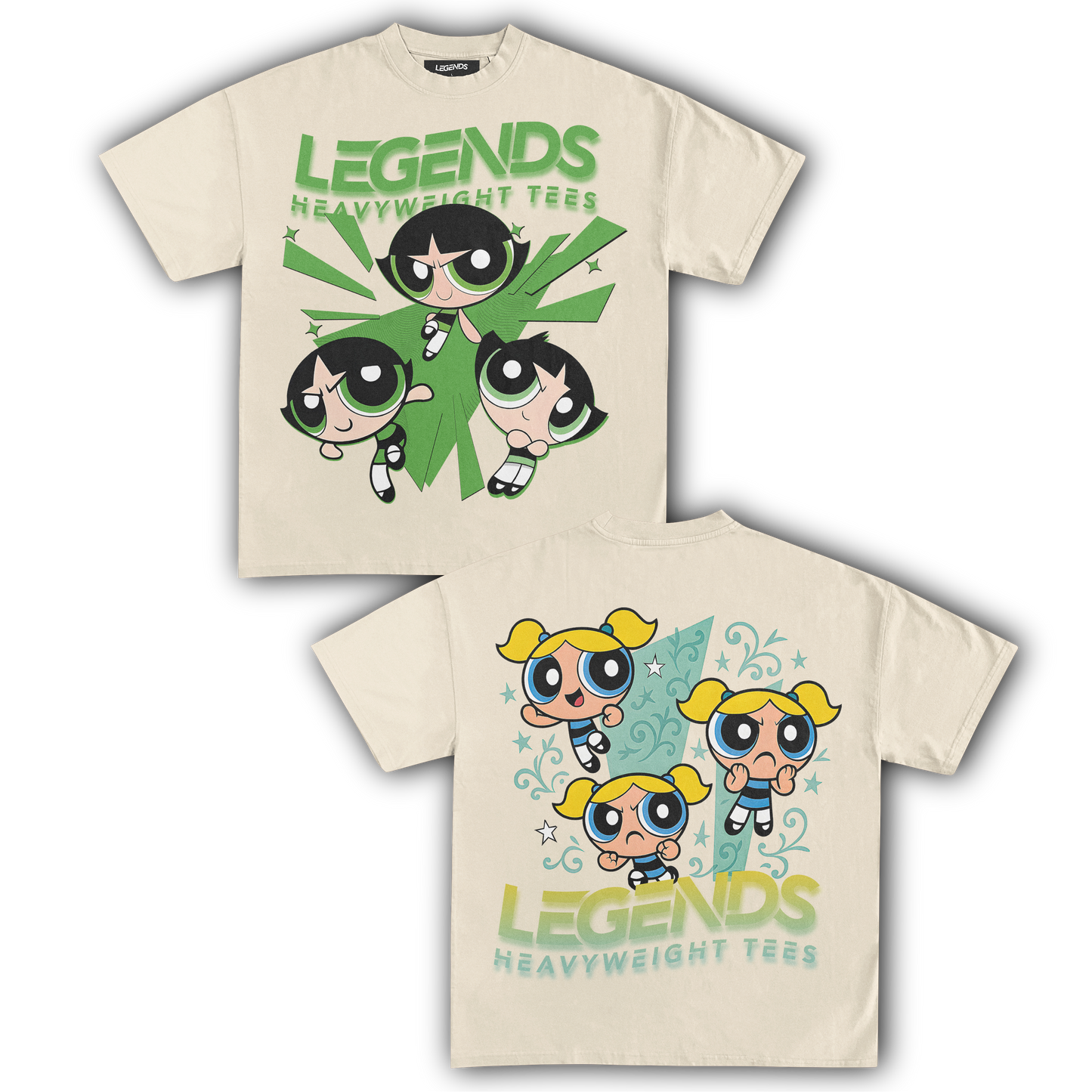 BUTTERCUP & BUBBLES TEE (DOUBLE SIDED)