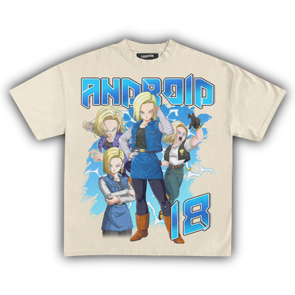 DRAGON BALL Z: ANDROID 18 VINTAGE TEE