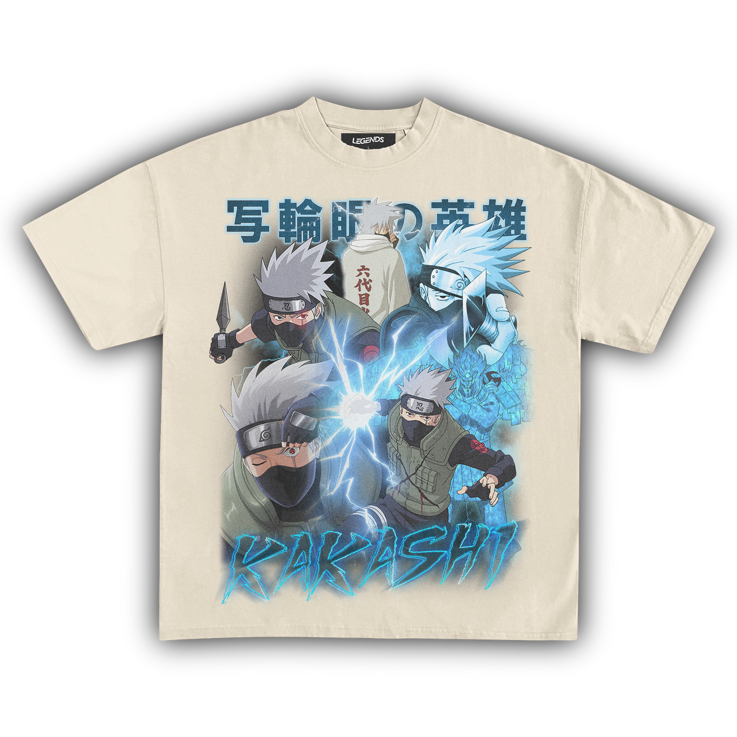 NARUTO SHIPPUDEN KAKASHI VINTAGE TEE