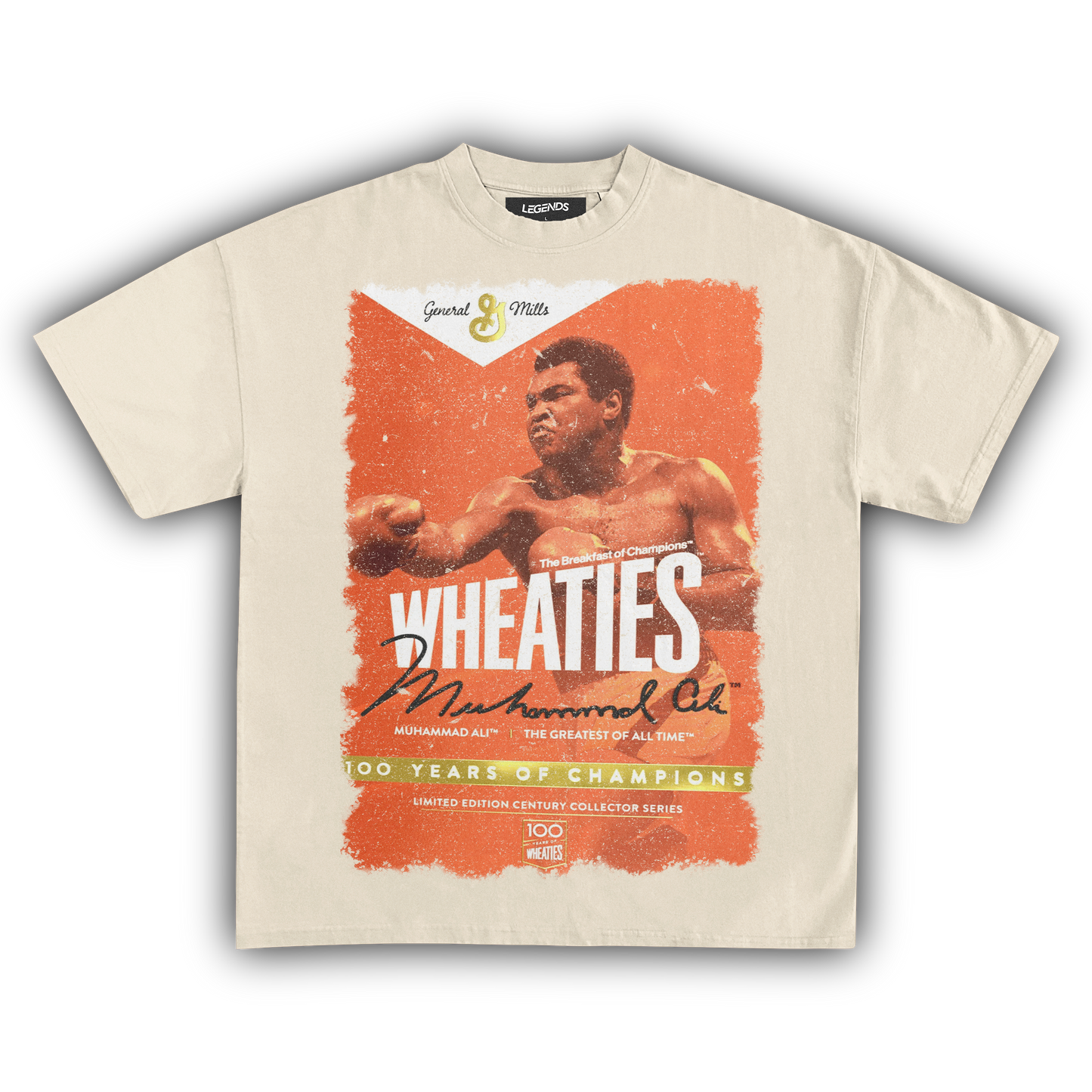 WHEATIES MUHAMMAD ALI 1999 VINTAGE TEE