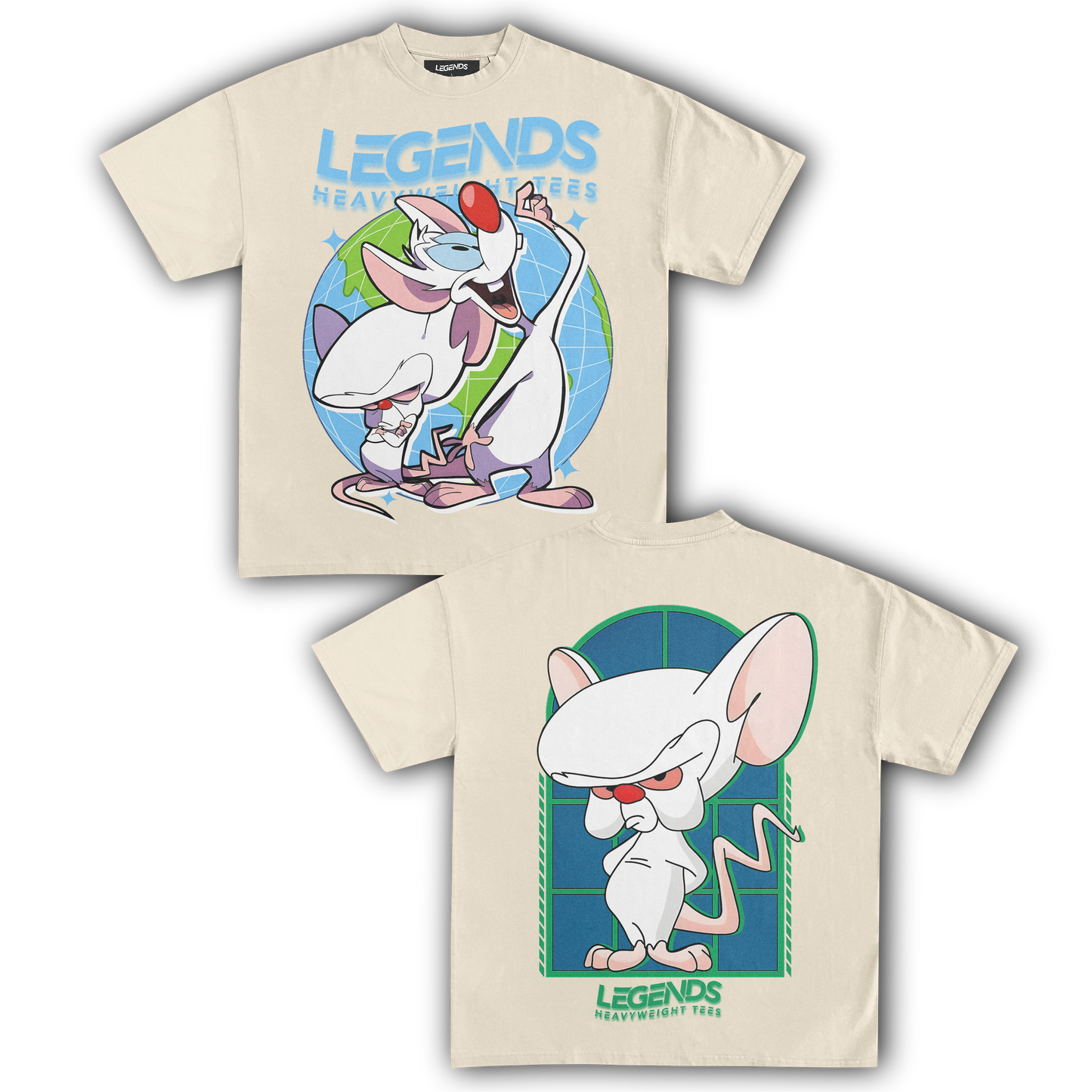 PINKY & THE BRAIN TEE IV (DOUBLE SIDED)