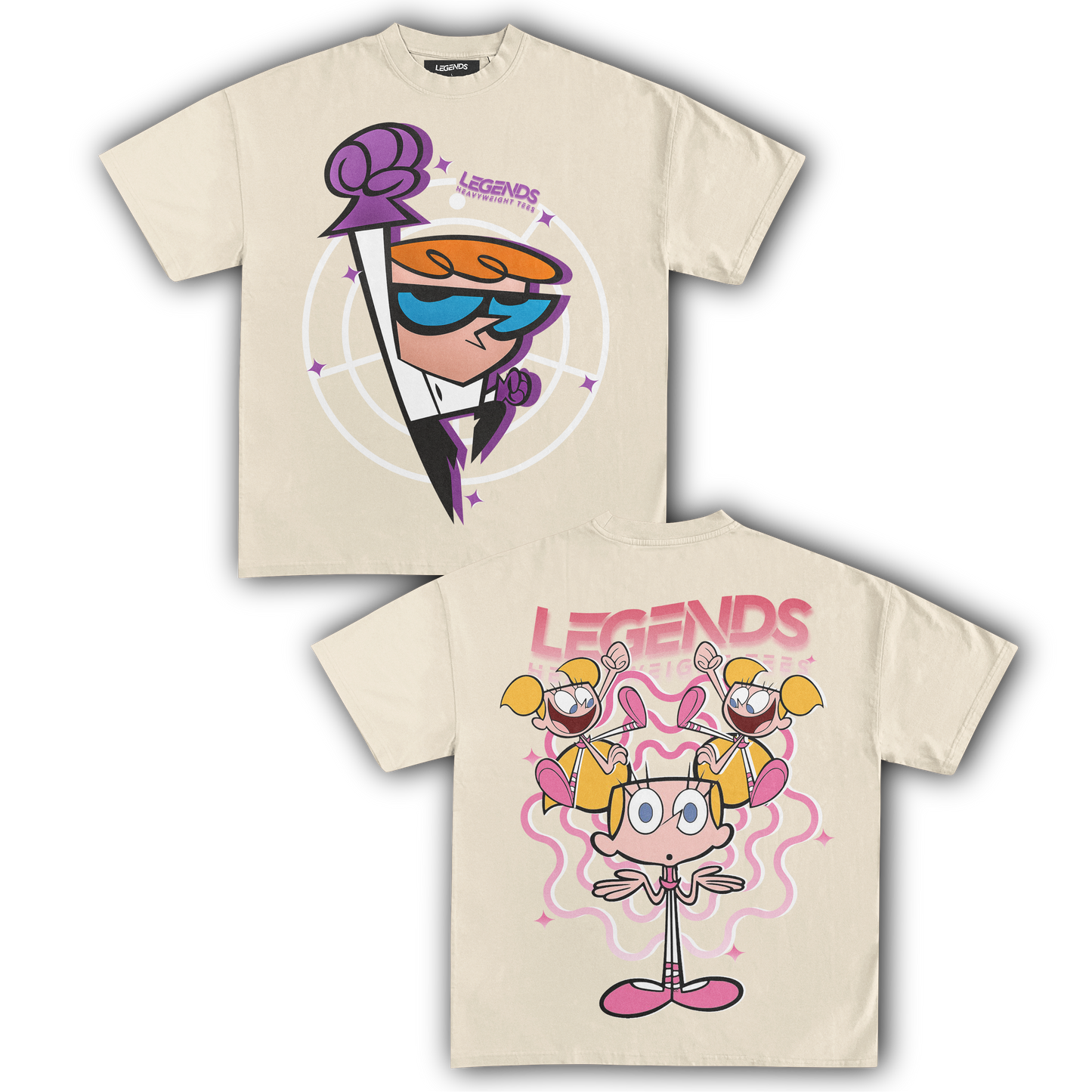 DEXTER & DEEDEE TEE (DOUBLE SIDED)