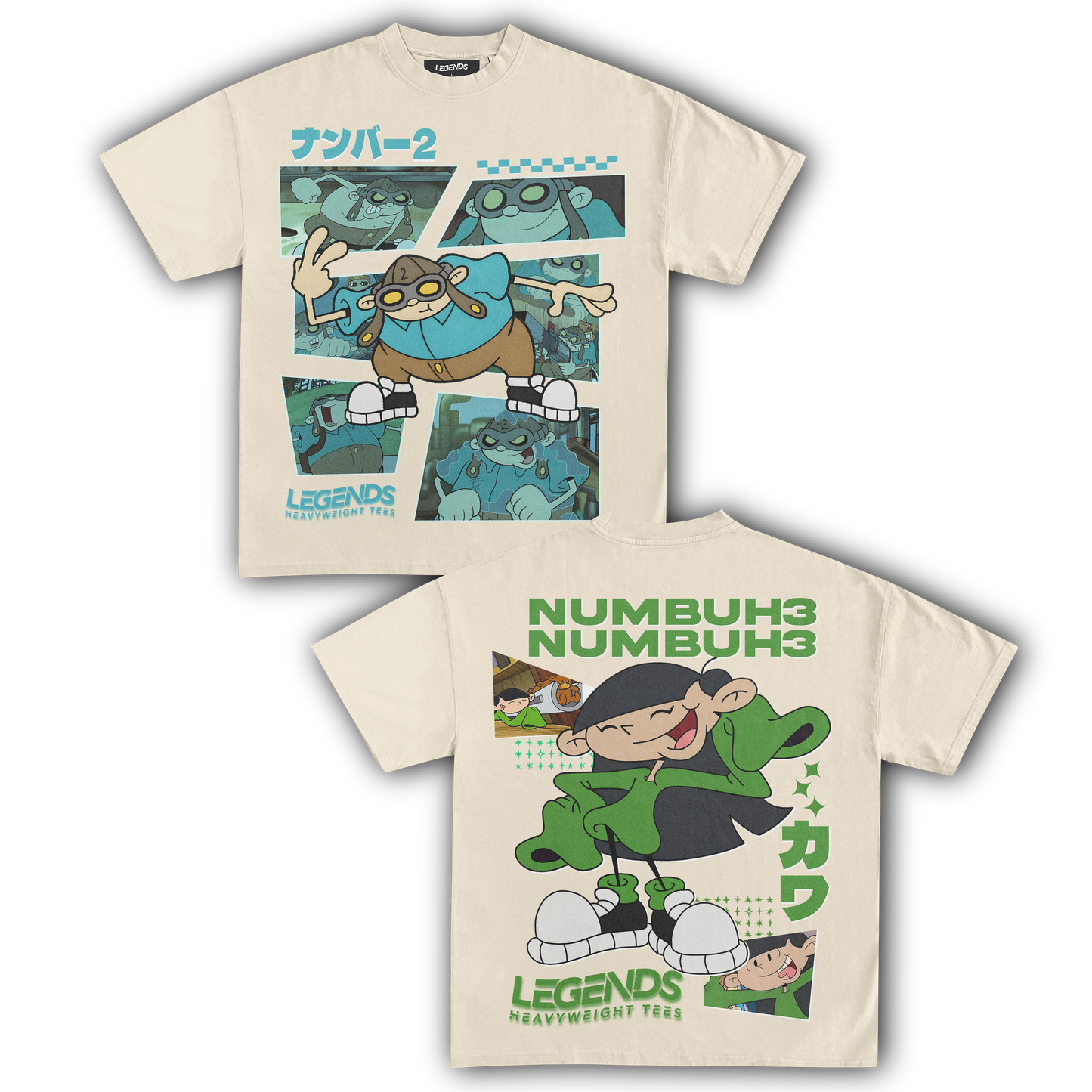 KIDS NEXT DOOR - NUMBER 2 & 3 TEE (DOUBLE SIDED)