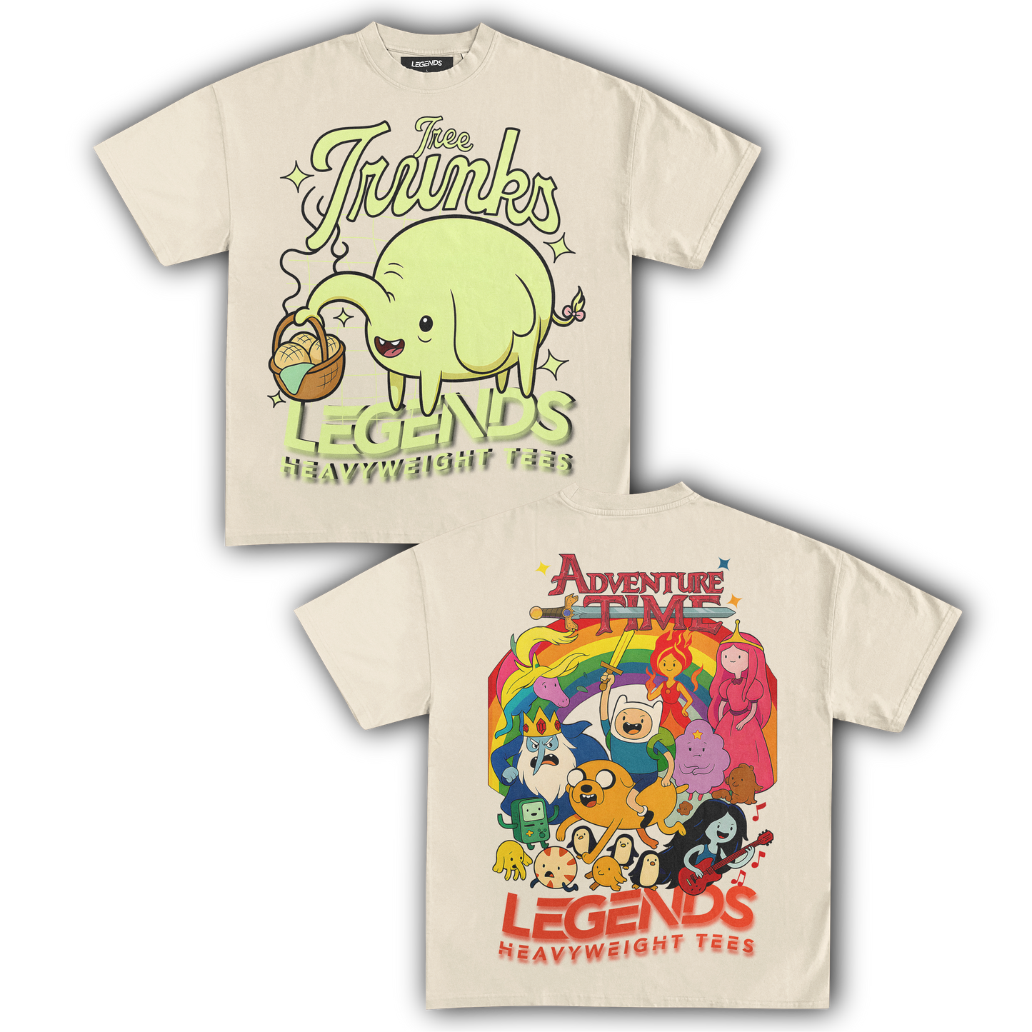 ADVENTURE TIME - TREE TRUNKS TEE II (DOUBLE SIDED)