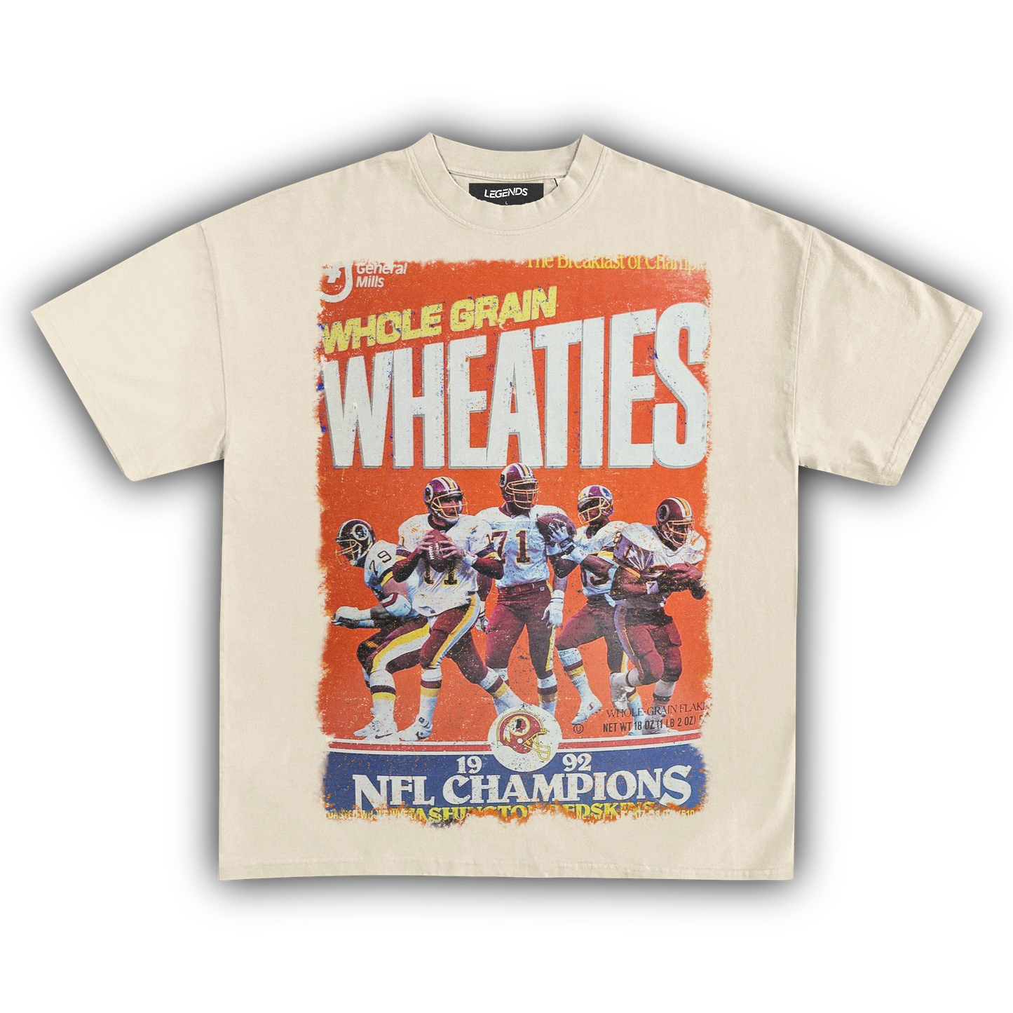 WHEATIES REDSKINS CHAMPIONS 1992 VINTAGE TEE