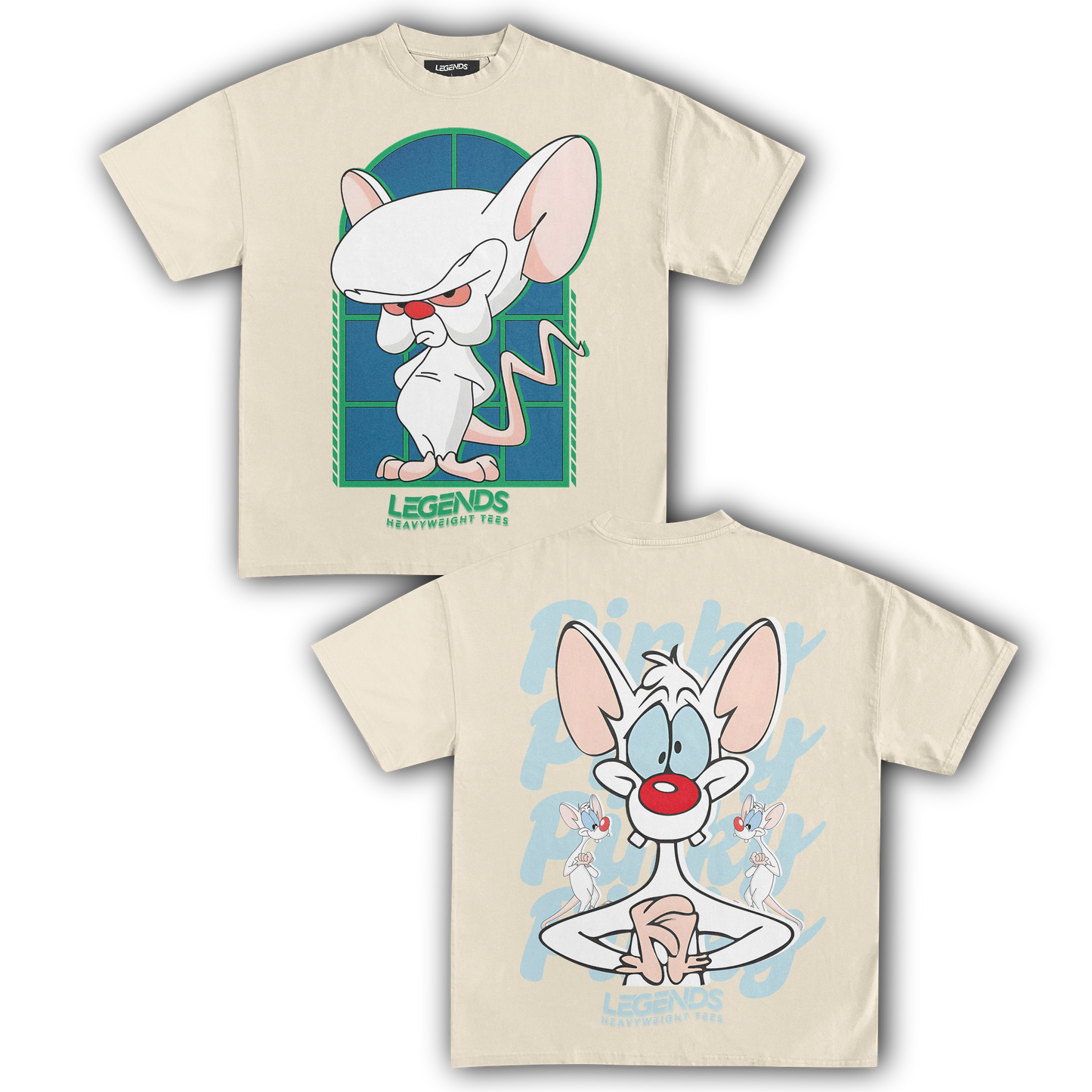 THE BRAIN & PINKY TEE (DOUBLE SIDED)