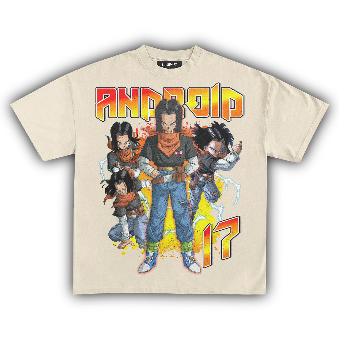 DRAGON BALL Z: ANDROID 17 VINTAGE TEE